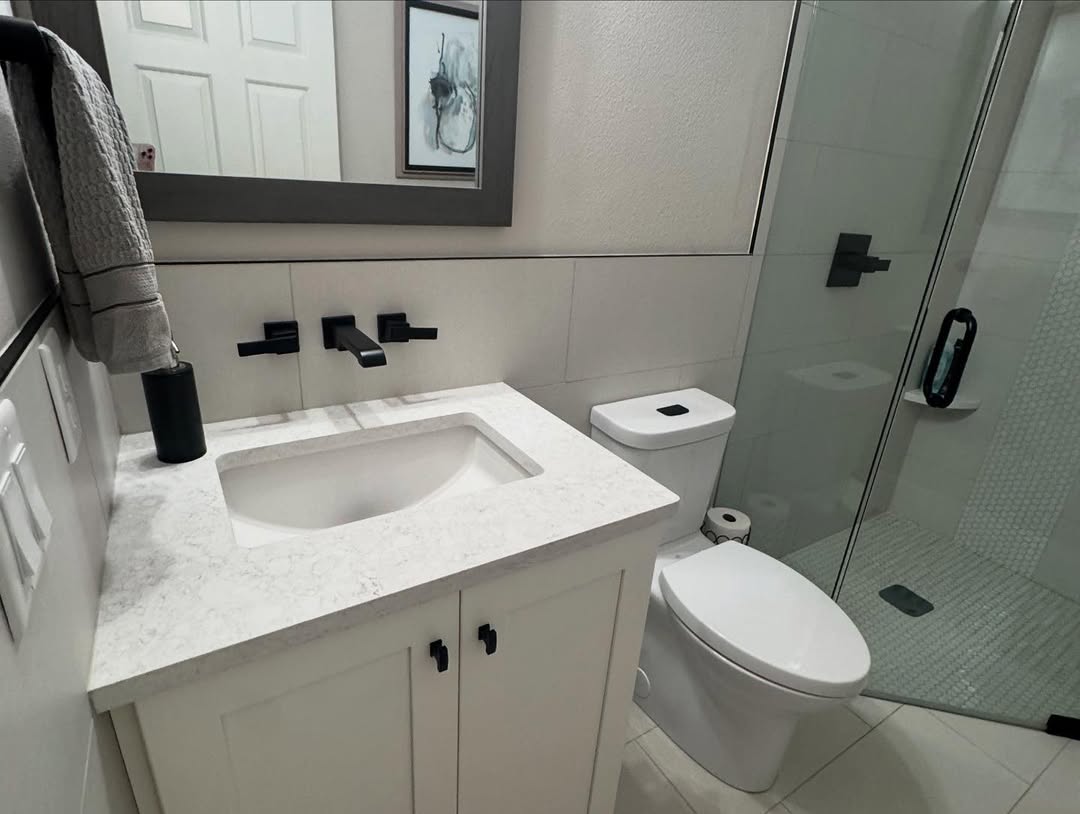 Spotless home bathroom after TFG Cleaning
